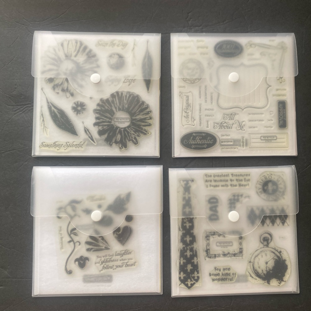 Close To My Heart My Acrylix Premium Stamps Lot of 4 sets